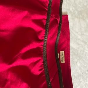Gianni Versace Skirt-1980s- Cherry Red